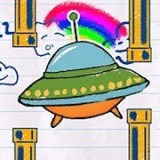纸上UFO(flappy ufo)