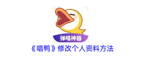 唱鸭怎么修改资料名称