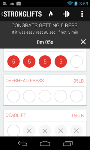 增肌锻炼:StrongLifts 5x5 Workout 增肌锻炼:StrongLifts 5x5 Workout
