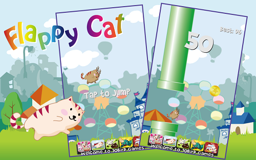 史上最牛猫跳转飞行 Hardest Flappy Cat 史上最牛猫跳转飞行 Hardest Flappy Cat