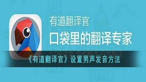 有道翻译官如何设置男声
