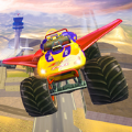 越野卡车飞行冲刺(Offroad Flying Monster Truck Dri)